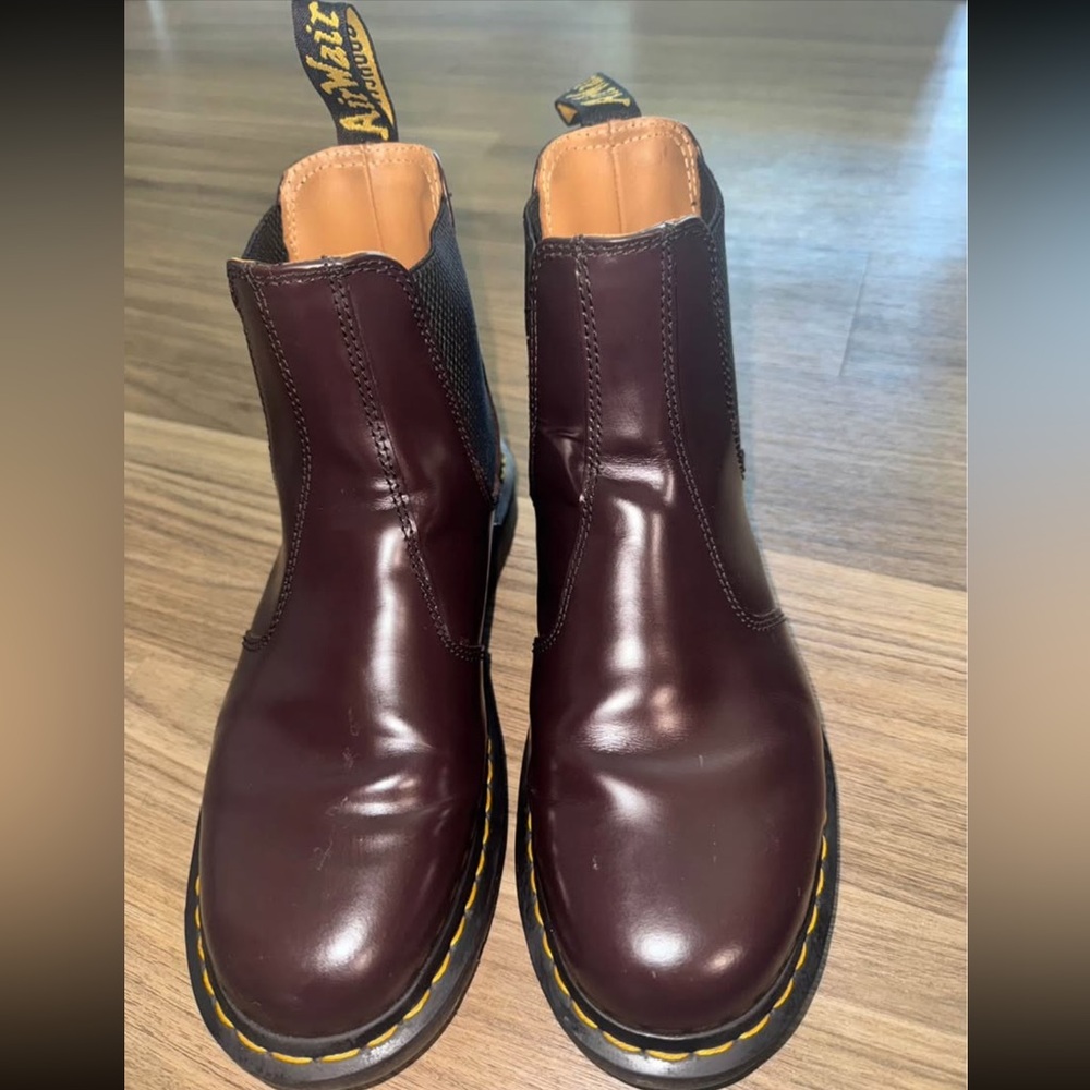Cherry Red Chelsea boots